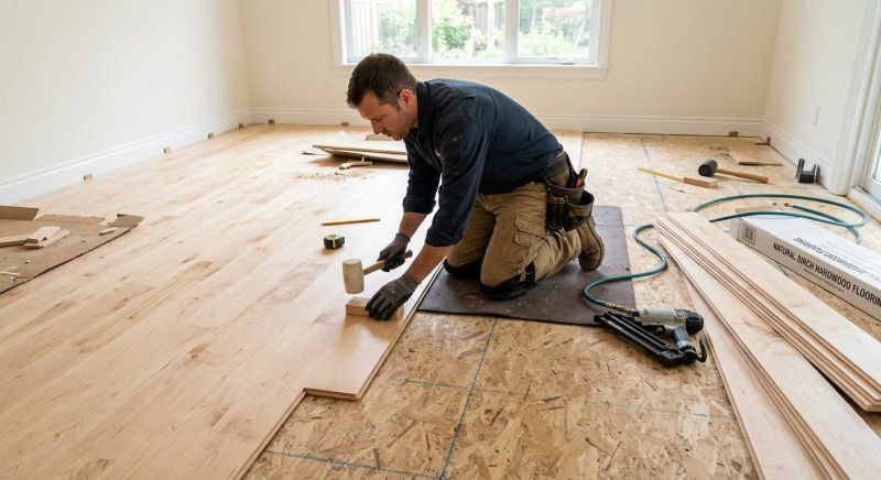 Birch Floor Installation in Sarasota, FL
