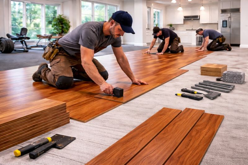 Cherry Floor Installation in Sarasota, FL