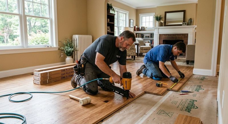 Wood Floor Service detail