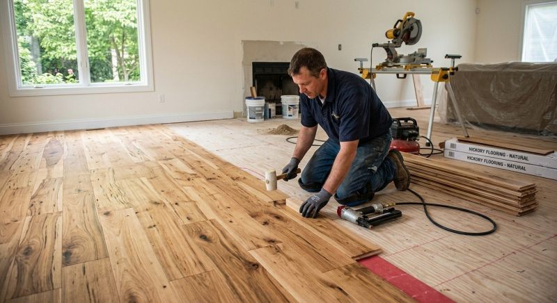 Hickory Floor Installation in Sarasota, FL