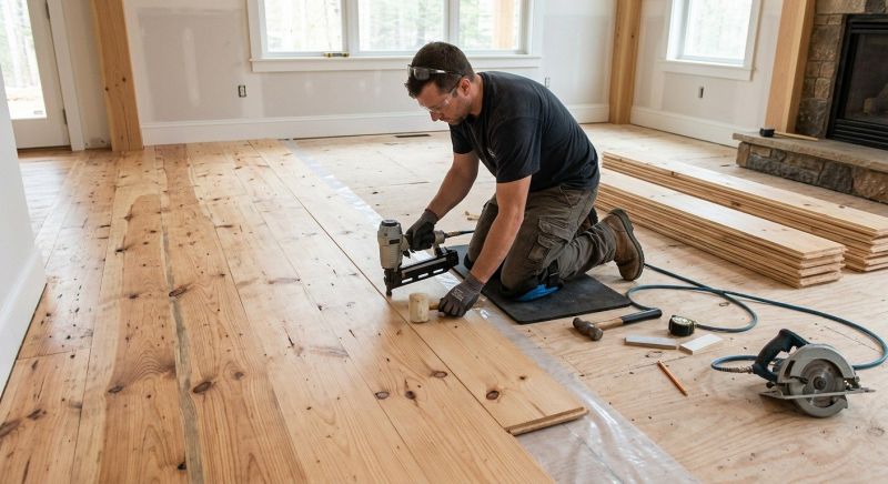 Pine Floor Installation in Sarasota, FL