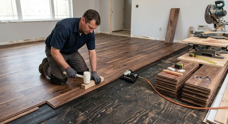 Walnut Flooring Installation in Sarasota, FL